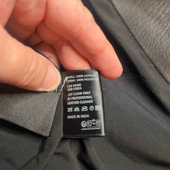 EUC Veda- Brown Leather Distressed Moto Jacket. Size XS - Picture 7 of 13